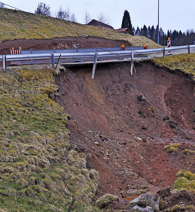 Die Untere Sonnhalde in Brchau ist vom Erdrutsch betroffen.  | Foto: Nicolai Kapitz