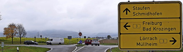 Ein Kreisel soll die Kreuzung bei Tunsel ersetzen.   | Foto: Frank Schoch