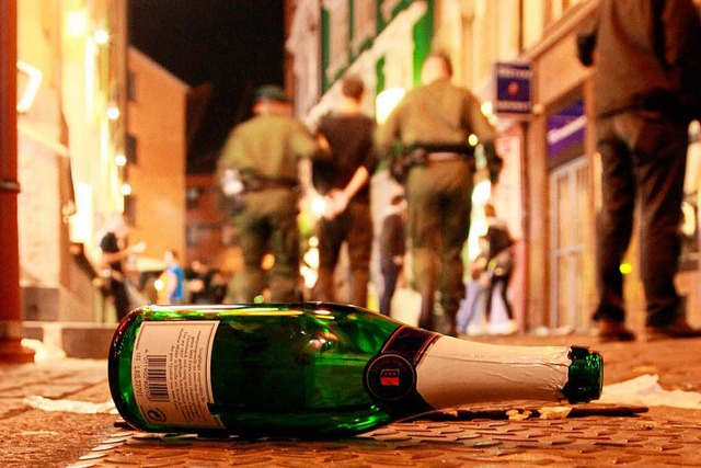 Gleich zwei Feiern in Schopfheim msse...de von der Polizei abgebrochen werden.  | Foto: dpa