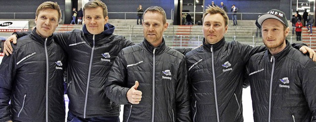 Die Spieler (von links)  Jussi Timonen... Saison fr die Wild Wings auflaufen.   | Foto: Wittmann