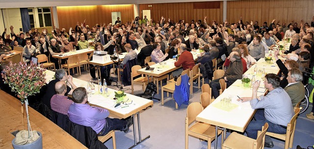 Mit klarer Mehrheit sprachen sich die ...ter vor dem Arbeitsgericht auszutragen  | Foto: Markus Zimmermann