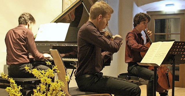 Das Trio Millennium prsentierte im St...tri Schostakowitsch und Franz Schubert  | Foto: Hans Jrgen Kugler