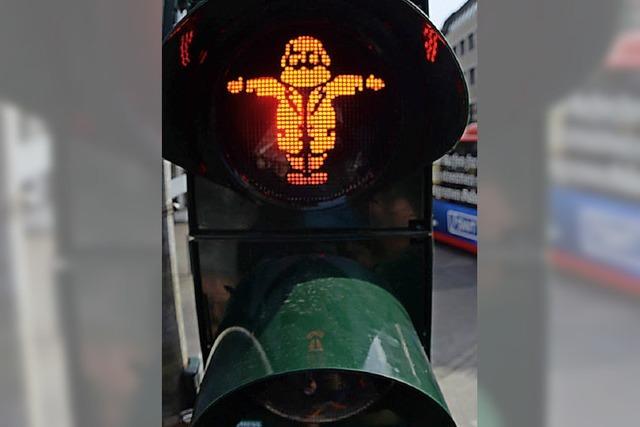 Karl Marx wird Ampelmnnchen