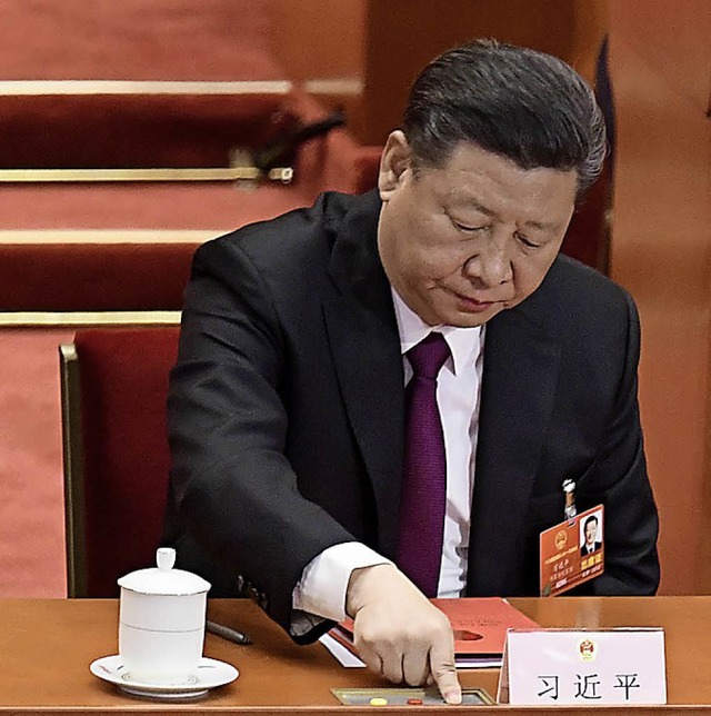 Xi beim Volkskongress   | Foto: AFP