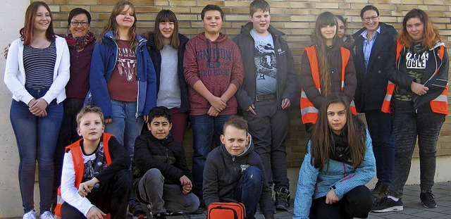 Die Schulsanitter der Julius-Leber-Schule in Breisach   | Foto: Privat