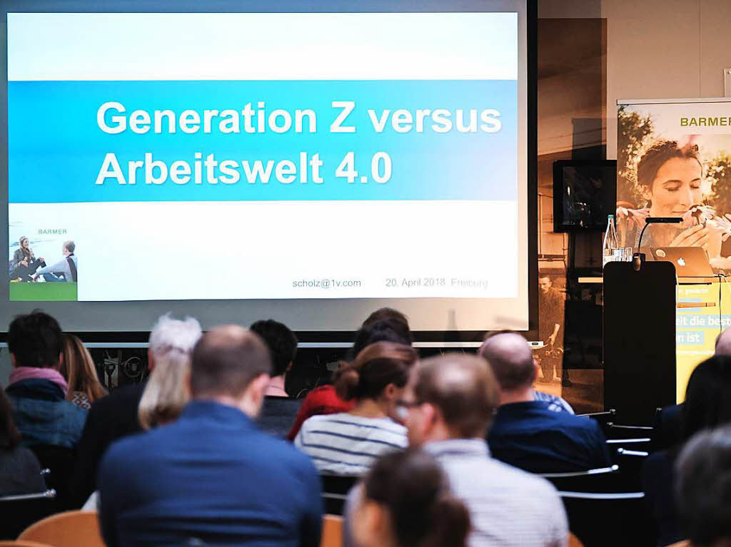 Sind Unternehmen auf die Generation Z (geboren ab 1990) vorbereitet? Die Krankenkasse Barmer lud gemeinsam mit der Badischen Zeitung zum Unternehmerforum 