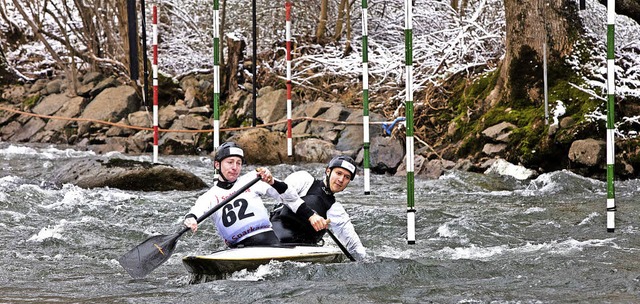 Dennis Viesel und Moritz Hottong  im C...en in ihrer Leistungsklasse allein an.  | Foto: Gabi Zahn