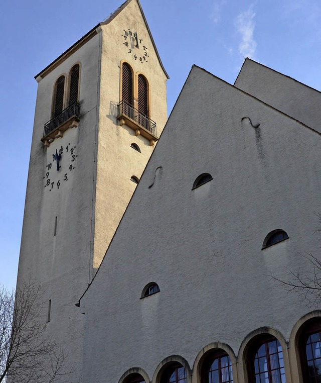 Der Turm der Christuskirche wird bald eingerstet.   | Foto: I. Bhm-Jacob