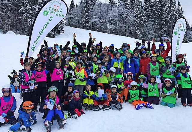 Sichtlich Spa hatten die Teilnehmer der Skikurse.   | Foto: Privat
