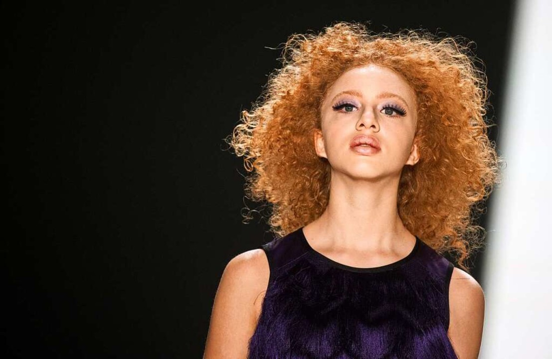 Ermakova 2015 auf der Fashion Week   | Foto: dpa