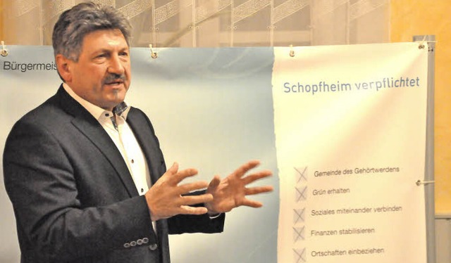 Roland Matzker will im Oktober Brgermeister von Schopfheim werden.  | Foto: Nicolai Kapitz
