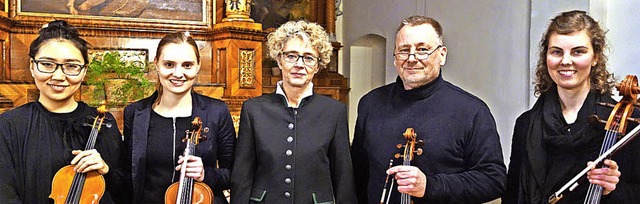 Ekaterina Tsyrempilova, Isabell Hilper...nzert in der Klosterkirche Sthlingen.  | Foto: Andreas Mahler