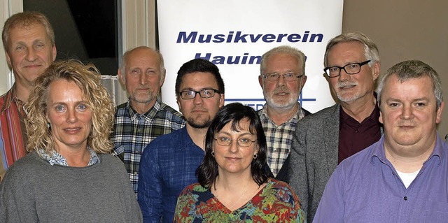Der neue Vorstand des Musikvereins Hau...ser, Gnter Schlecht und Holger Gertz.  | Foto: Paul Schleer