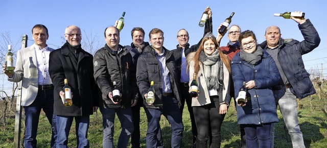 Vertreter von Kaisersthler Winzergeno...ihre neuen Frhlings- und Sommerweine.  | Foto: Gerold Zink