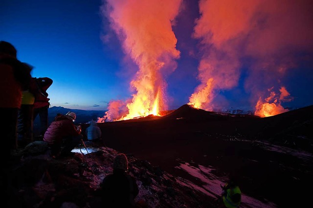 Vulkan auf Island  | Foto: Halldor Kolbeins/EPA