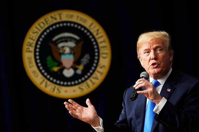 US-Prsident Donald Trump ist stets  fr berraschende Volten gut.  | Foto: AFP