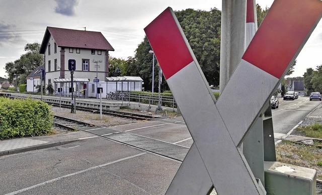 Der Umbau des Bahnhofs Sasbach zum Kre...ie laut SWEG ab 7. Mai beginnen soll.   | Foto: Archivfoto: Martin Wendel