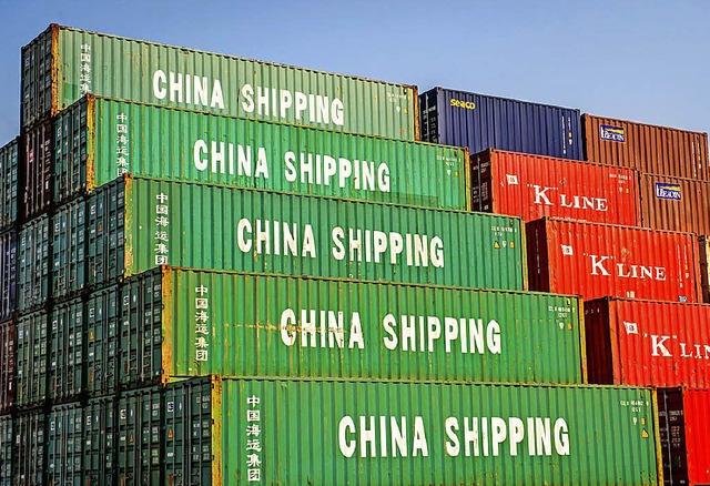 Im Container: chinesische Exporte  | Foto: DPA