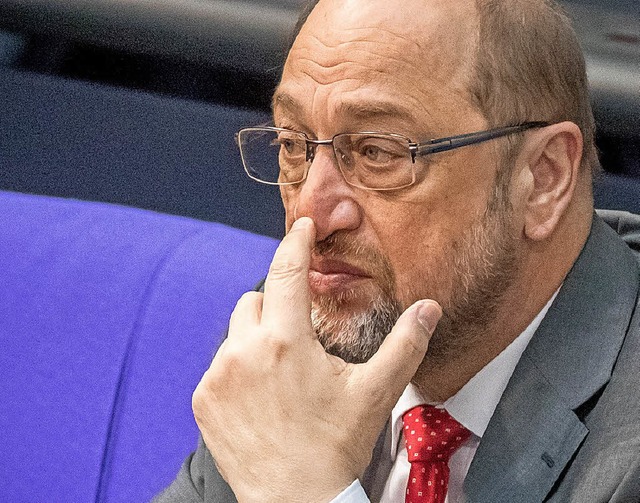 Nachdenklich: Martin Schulz   | Foto: DPA