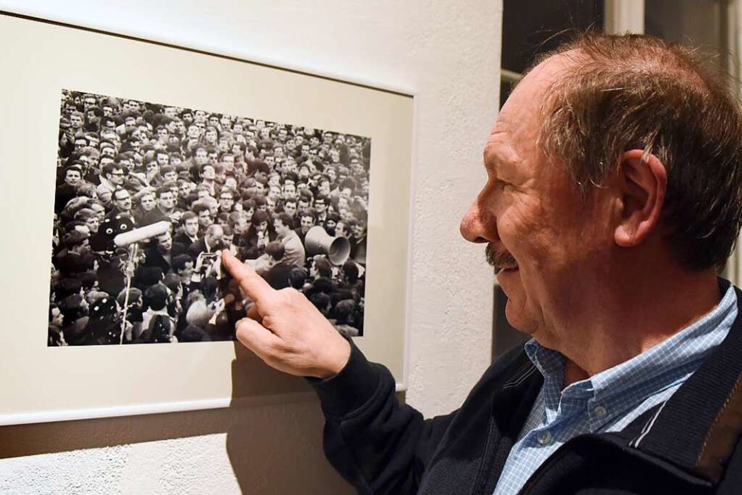Manfred Gloderer war in der Menge, als...ert von dem Fotografen Willy Pragher.   | Foto: Rita Eggstein