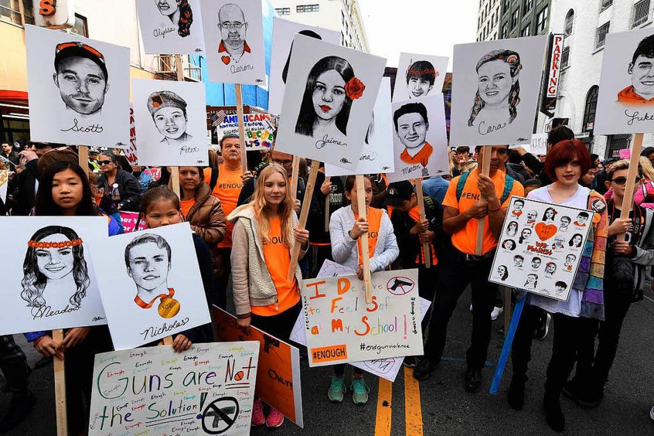 "March For Our Lives" – ein Marsch für unser Leben (Foto: AFP) "March For Our Lives" – ein Marsch für unser Leben (Foto: AFP)