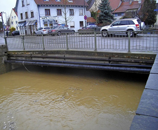 Hochwassrschutz am Hohlebach in Schlie...ern beim ehemaligen Gasthaus Schlssel  | Foto: Gemeinde Schliengen