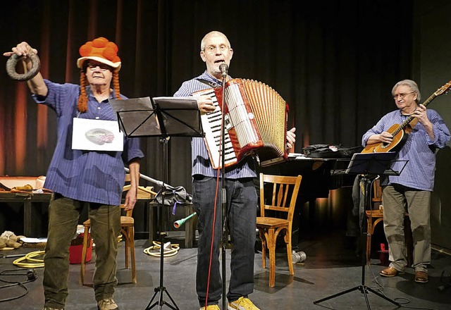 Musikalisch originell und beim Publiku...;Glfiler auf der Bhne der Kumedi.   | Foto: Christa Hlter-Hassler