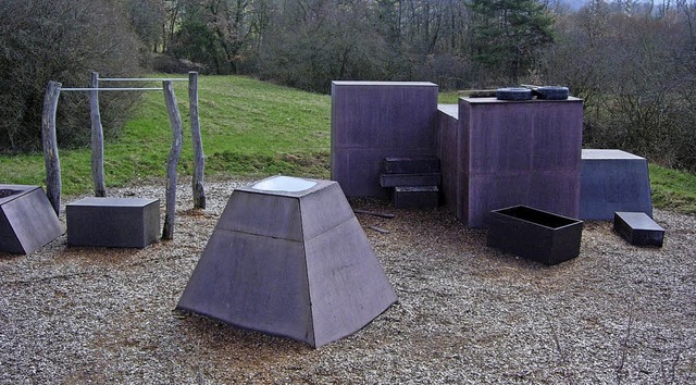 Im TV-Parkourpark an den Schlchtwiese...errichteten Bauten und Hindernissen.    | Foto: Salzmann