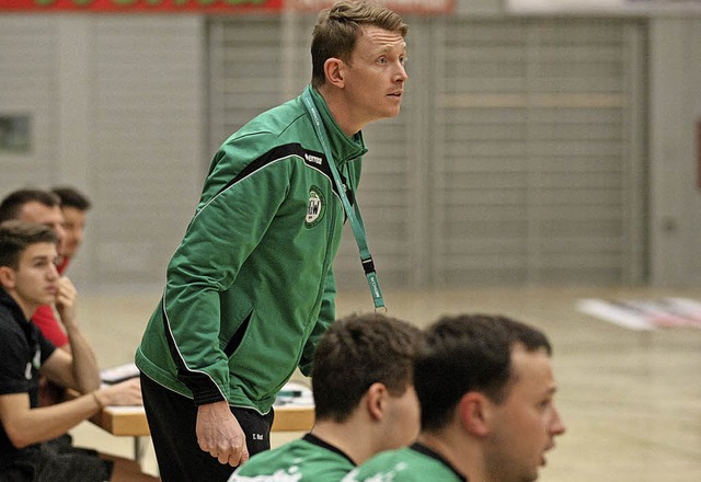 HGW-Trainer Tobias Ruf sah einen sicheren Sieg seines Teams.   | Foto:  A. Buss