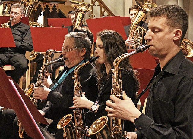 Konzentriert und klangstark: der Musikverein Eichstetten  | Foto: Horst David