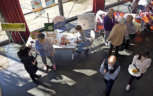 Zwlf Aussteller prsentierten sich, doch es kamen nur wenige Besucher.  | Foto: Jrg Schimanski