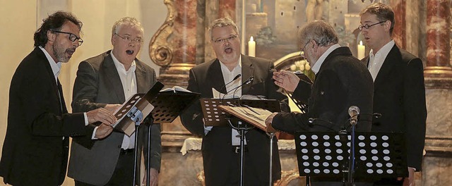 Vokalisten aus der Region gestalteten ...zert in der Schlosskirche zu Mahlberg.  | Foto: Sandra DEcoux-Kone