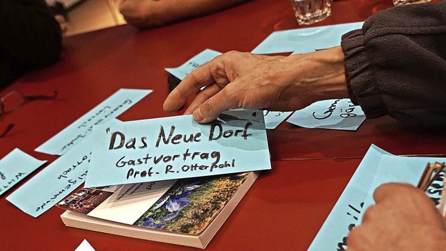Bei der ersten Denkwerkstatt des Zukunftsforums wurden Ideen gesammelt.   | Foto: Hartmut Schfer