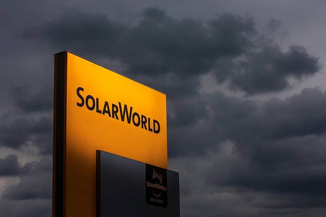 Nur acht Monate nach seinem Neustart a...n-Hersteller Solarworld erneut pleite.  | Foto: dpa