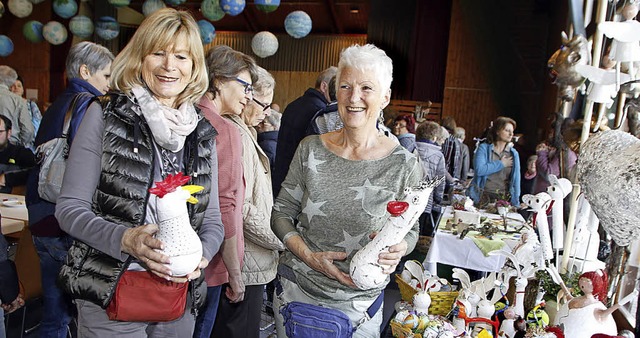 Dekoratives gab es in der Kaiserswaldhalle zu entdecken.  | Foto: H. FSSEL