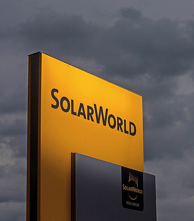 Rund 600 Menschen arbeiten bei Solarworld, das Insolvenz angemeldet hat.   | Foto: dpa