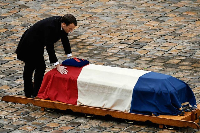 Emmanuel Macron, Frankreichs Prsident... Held am Mittwoch verabschiedet worden  | Foto: AFP