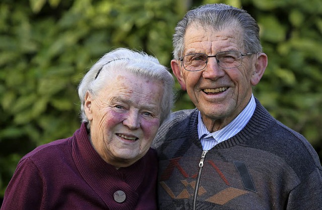 Hilda und Hans Eiberle haben 1958 geheiratet.   | Foto: Breithaupt