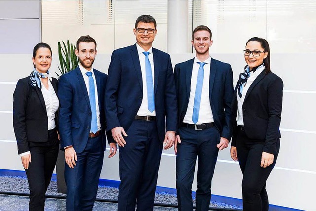 Das Beraterteam der Hauptstelle der ausgezeichneten Volksbank Breisgau Nord  | Foto: Volksbank