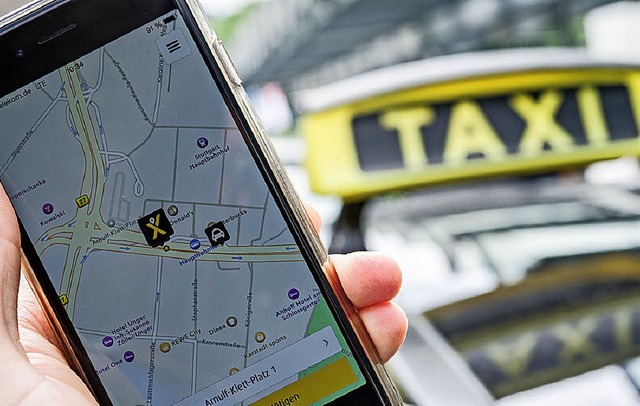 Ein Taxiruf per App kann sich auszahlen.   | Foto: dpa
