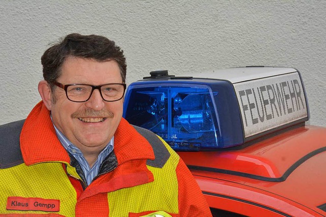 In gut einer Woche legt Klaus Gempp die Fhrung der Feuerwehr in andere Hnde.  | Foto: Hannes Lauber