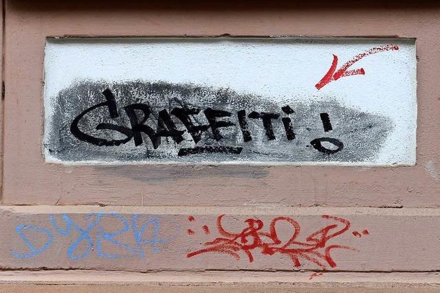 Graffiti-Schmierereien in Haslach