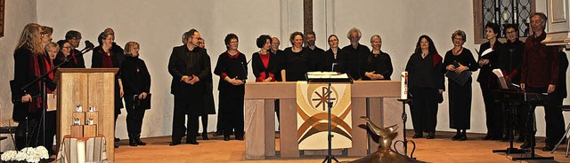 Der Bezirkschor Cantate Dekanate bei s... Auftritt in der Bergkirche in Nimburg  | Foto: Hildegard Karig