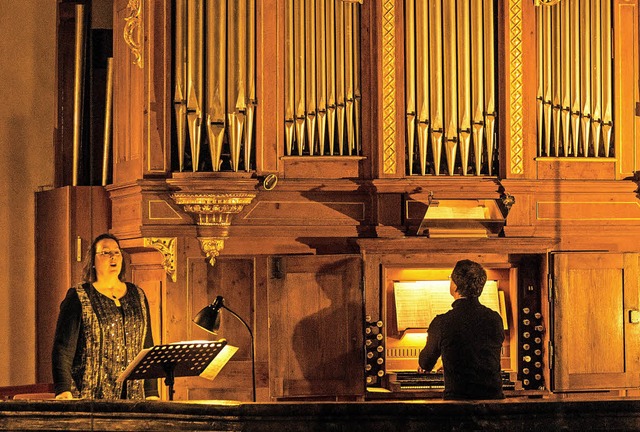 Allmannsweirer Abendmusik mit Viola de...czy (Gesang) und  Martin Gro (Orgel)   | Foto: Olaf Michel