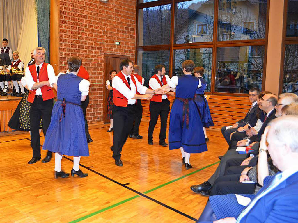 Die Biederbacher Volkstanzgruppe hatte bei der Feier auch ihre Auftritte.