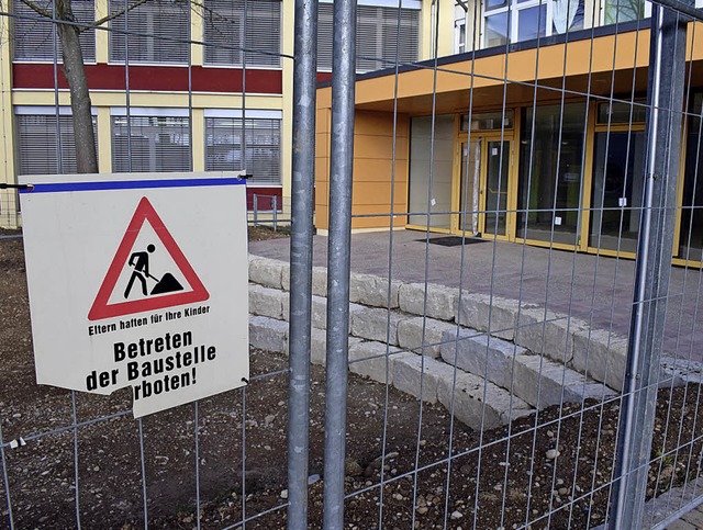 Bei der Alemannenschule in Hartheim sc...lenzustands   in Sichtweite zu kommen.  | Foto: Frank Schoch