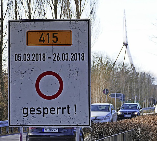 Die Sperrung der Bundesstrae 415 ist ...en seit Donnerstag wieder aufgehoben.   | Foto: M. Alexander