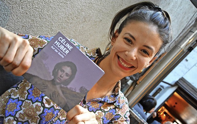 Cline Huber mit ihrer CD &#8222;Auf der Suche&#8220;  | Foto: Barbara Ruda