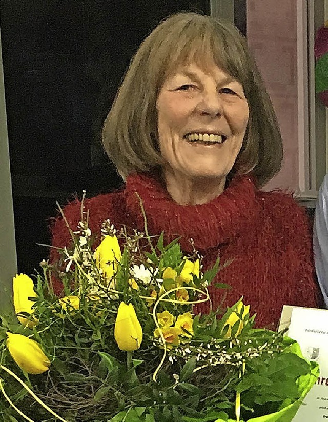 Ehrenmitglied im Frderverein der Markgrafenschule wurde Doris Sauerberg.  | Foto: privat