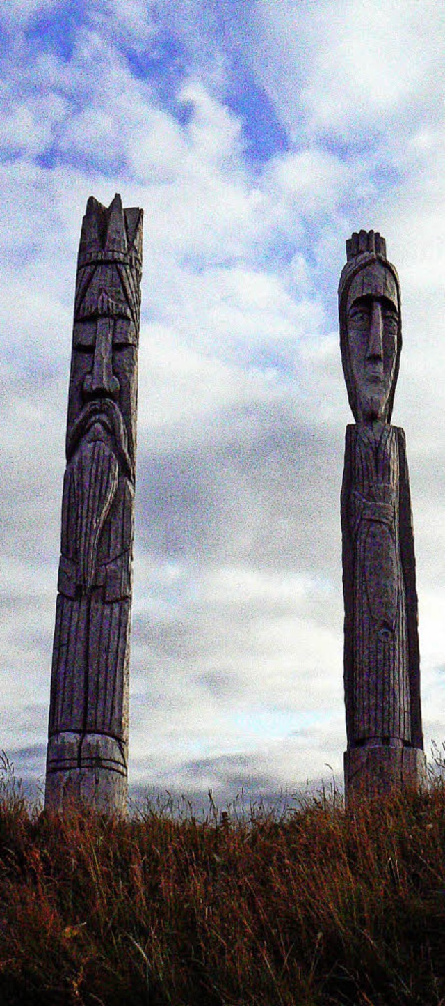 Skulpturen von Gerhard Knig in Island.   | Foto: privat